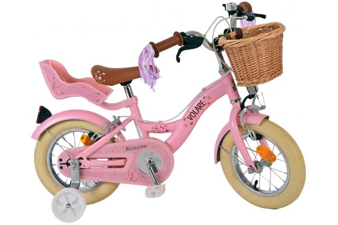 Volare Blossom Vélo enfant - Filles - 12 pouces - Rose - Freins à deux mains [CLONE]