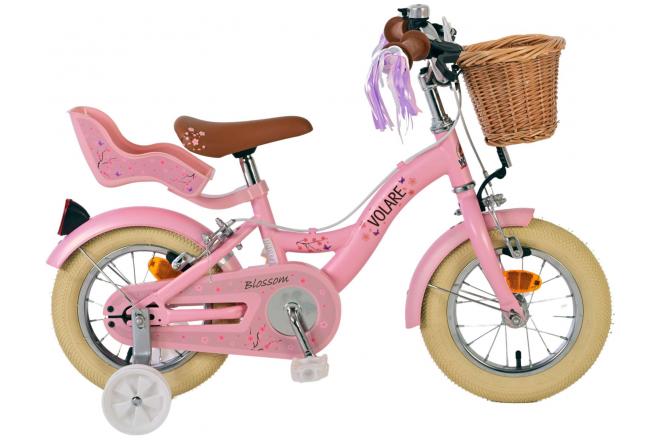 Volare Blossom Vélo enfant - Filles - 12 pouces - Rose - Freins à deux mains [CLONE]