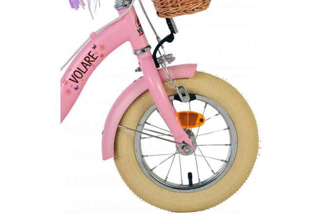 Volare Blossom Vélo enfant - Filles - 12 pouces - Rose - Freins à deux mains [CLONE]