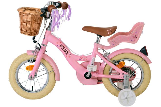 Volare Blossom Vélo enfant - Filles - 12 pouces - Rose - Freins à deux mains [CLONE]