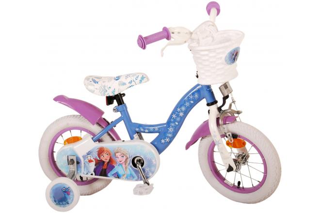 Vélo enfant Disney La reine des neiges 2 - fille - 12 po - bleu/mauve - assemblé à 95% [CLONE]