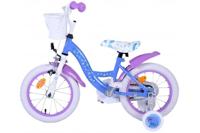 Vélo enfant Disney La reine des neiges 2 - fille - 14 po - bleu/mauve