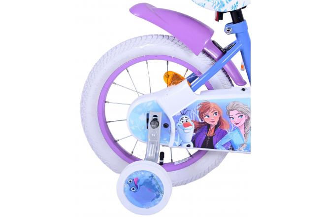 Vélo enfant Disney La reine des neiges 2 - fille - 14 po - bleu/mauve