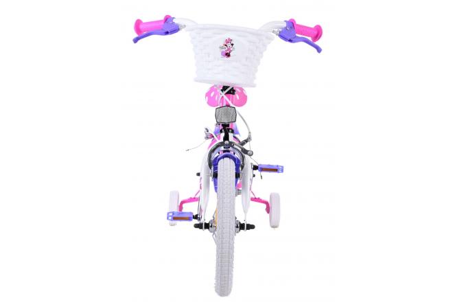 Disney Minnie Vélo enfant - Filles - 14 pouces - Rose - Freins à deux mains