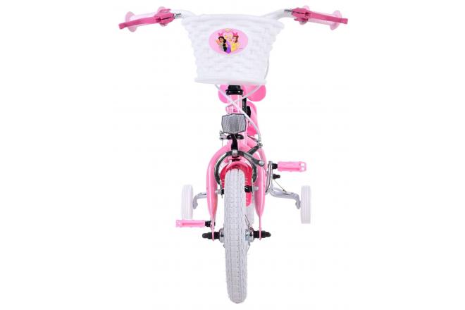 Vélo enfant Disney Princesse - Filles - 12 pouces - Rose - Freins à deux mains