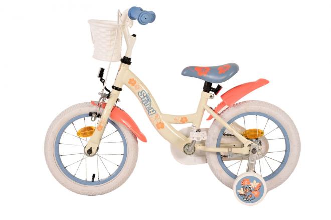 Vélo enfant Disney Stitch - Filles - 14 pouces - Crème Bleu Corail [CLONE]