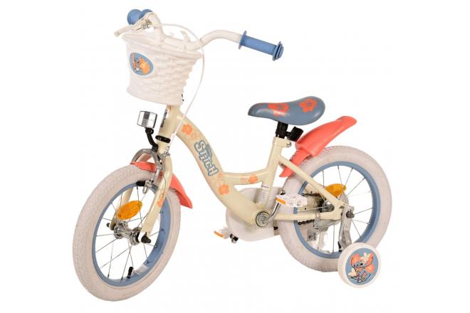 Vélo enfant Disney Stitch - Filles - 14 pouces - Crème Bleu Corail [CLONE]