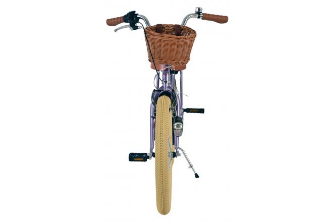 Vélo enfant Volare Blossom - Filles - 20 pouces - Violet - Nexus 3 vitesses