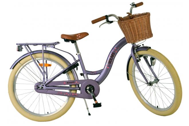 Vélo enfant Volare Blossom - Filles - 24 pouces - Violet