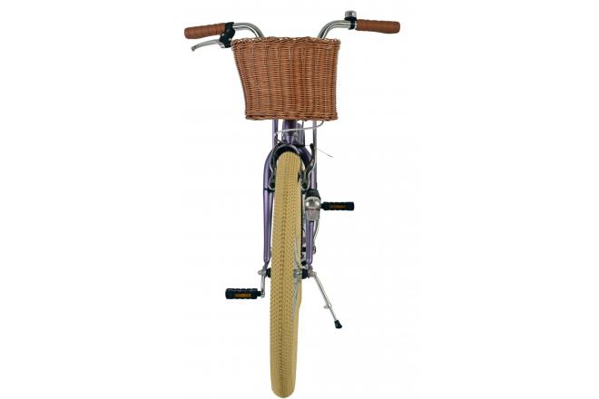 Vélo enfant Volare Blossom - Filles - 24 pouces - Violet