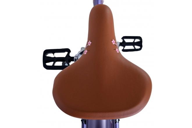 Volare Blossom Vélo d'enfant - Filles - 24 pouces - Violet - Deux freins à main