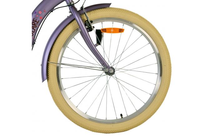 Volare Blossom Vélo enfant - Filles - 24 pouces - Violet - 3 vitesses