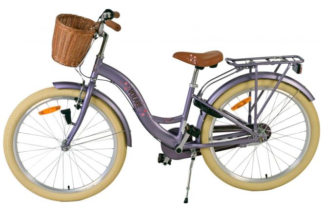 Volare Blossom Vélo enfant - Filles - 24 pouces - Violet - 3 vitesses