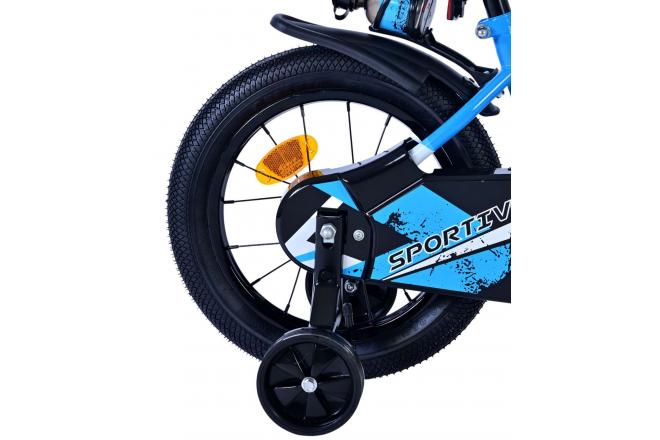 Volare Sportivo Vélo enfant - garçon - 14 pouces - Bleu Noir [CLONE]