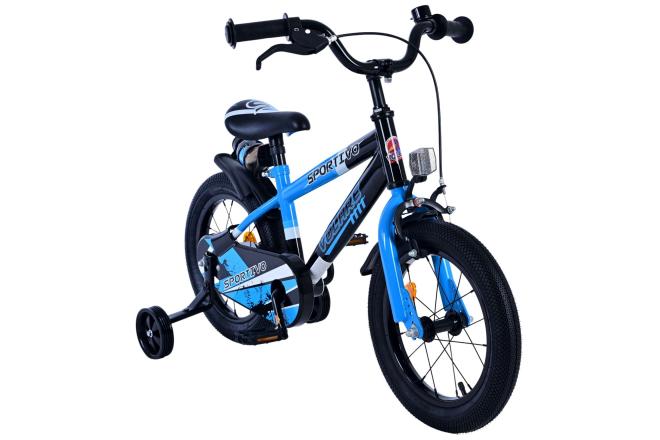 Volare Sportivo Vélo enfant - garçon - 14 pouces - Bleu Noir [CLONE]