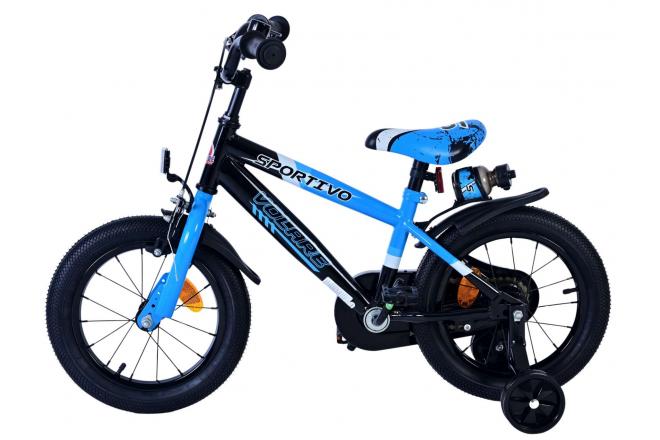 Volare Sportivo Vélo enfant - garçon - 14 pouces - Bleu Noir [CLONE]