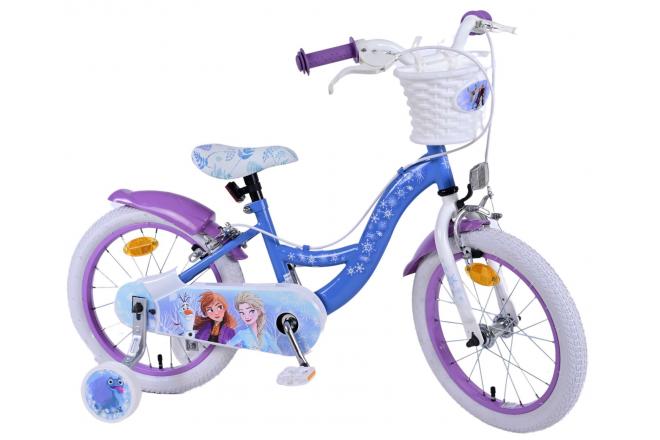 Disney Frozen 2 Kinderfiets - Meisjes - 12 inch - Blauw/Paars - Twee handremmen