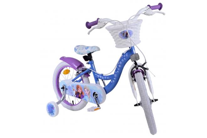 Disney Frozen 2 Kinderfiets - Meisjes - 12 inch - Blauw/Paars - Twee handremmen