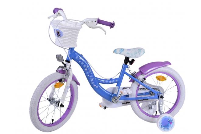 Disney Frozen 2 Kinderfiets - Meisjes - 12 inch - Blauw/Paars - Twee handremmen