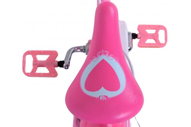 Vélo enfant Disney Princesse - Filles - 16 pouces - Rose - Freins à deux mains