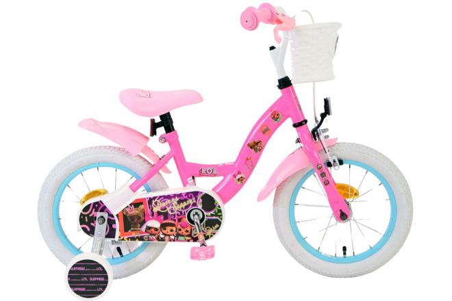 Dolls Vélo enfant - Filles - 14 pouces - Rose