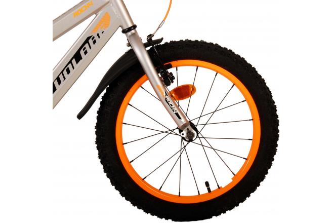 Volare Rocky Vélo pour enfants - Garçons - 18 pouces - Gris
