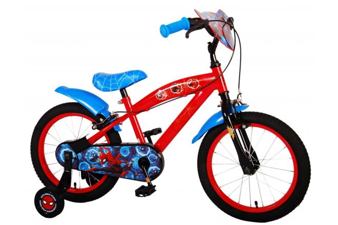 Vélo pour enfants Ultimate Spider-Man - Garçons - 16 pouces - Bleu/Rouge - Deux freins à main