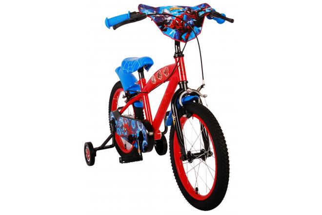 Vélo pour enfants Ultimate Spider-Man - Garçons - 16 pouces - Bleu/Rouge - Deux freins à main