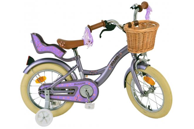 Vélo enfant Volare Blossom - Filles - 14 pouces - Violet [CLONE]