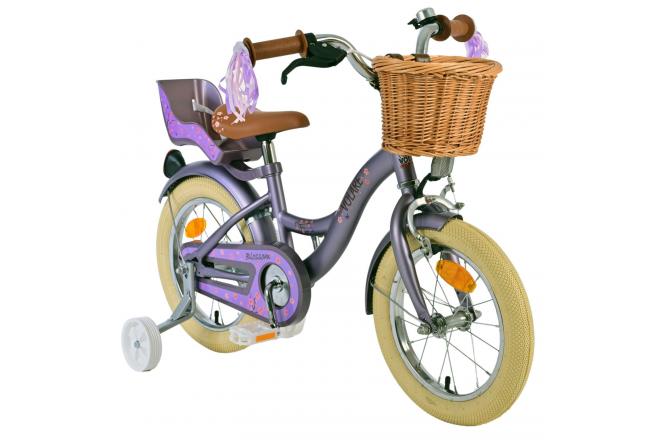 Vélo enfant Volare Blossom - Filles - 14 pouces - Violet [CLONE]
