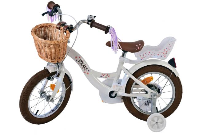 Vélo enfant Volare Blossom - Filles - 14 pouces - Blanc [CLONE]