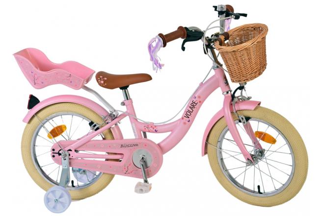 Volare Blossom Vélo enfant - Filles - 16 pouces - Rose - Freins à deux mains [CLONE]