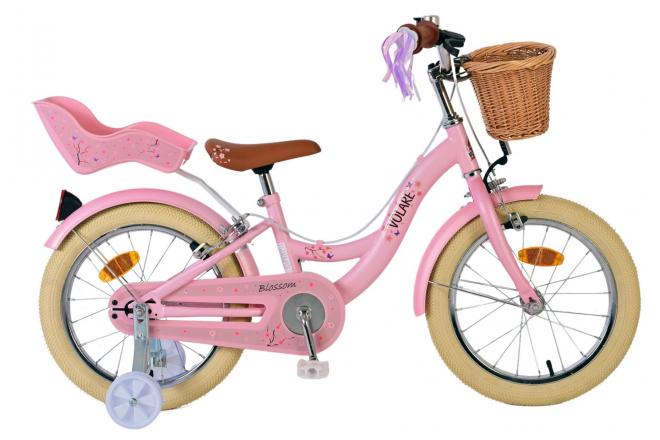 Volare Blossom Vélo enfant - Filles - 16 pouces - Rose - Freins à deux mains [CLONE]