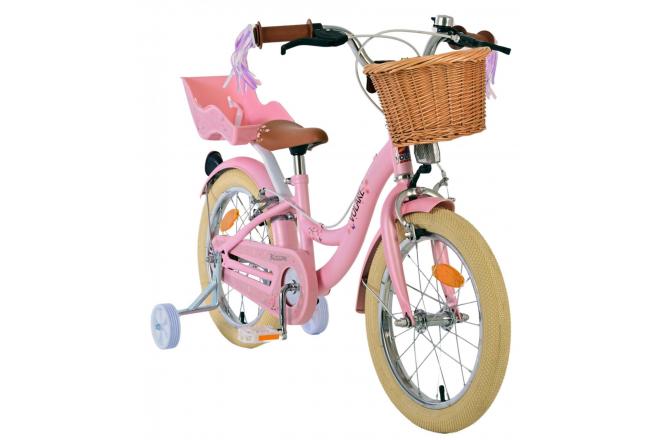 Volare Blossom Vélo enfant - Filles - 16 pouces - Rose - Freins à deux mains [CLONE]