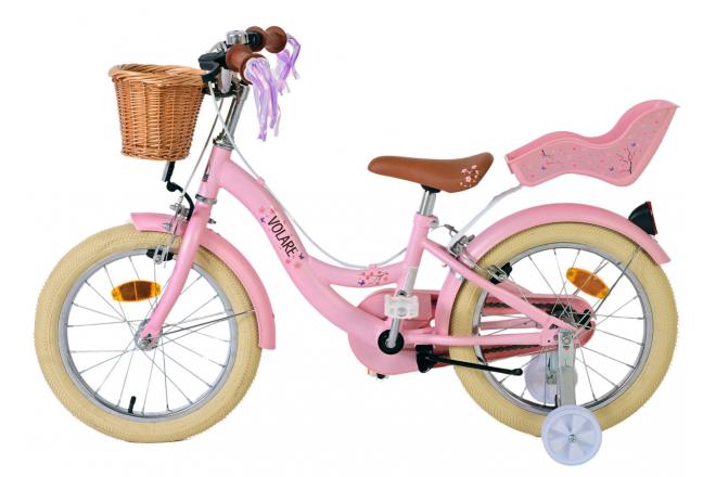 Volare Blossom Vélo enfant - Filles - 16 pouces - Rose - Freins à deux mains [CLONE]