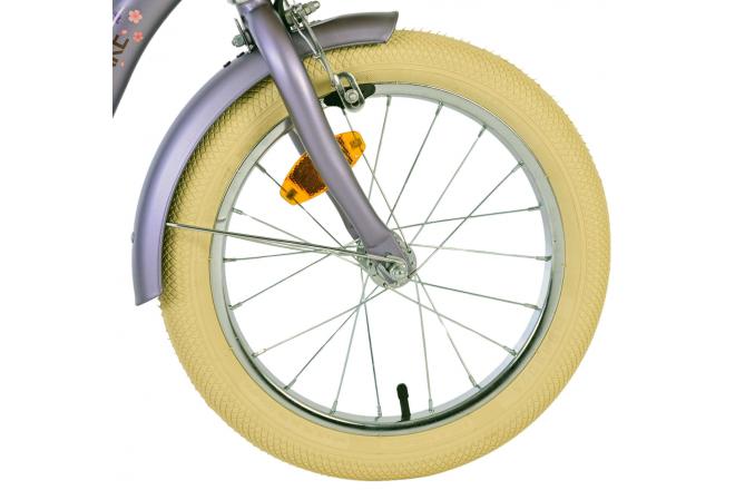 Volare Blossom Vélo enfant - Filles - 16 pouces - Violet - Freins à deux mains [CLONE]