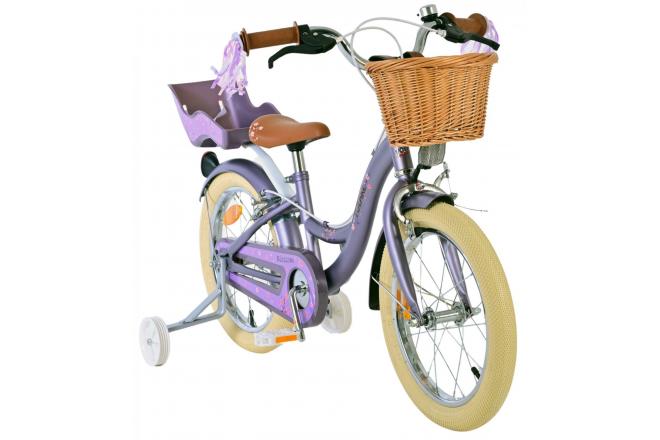 Volare Blossom Vélo enfant - Filles - 16 pouces - Violet - Freins à deux mains [CLONE]