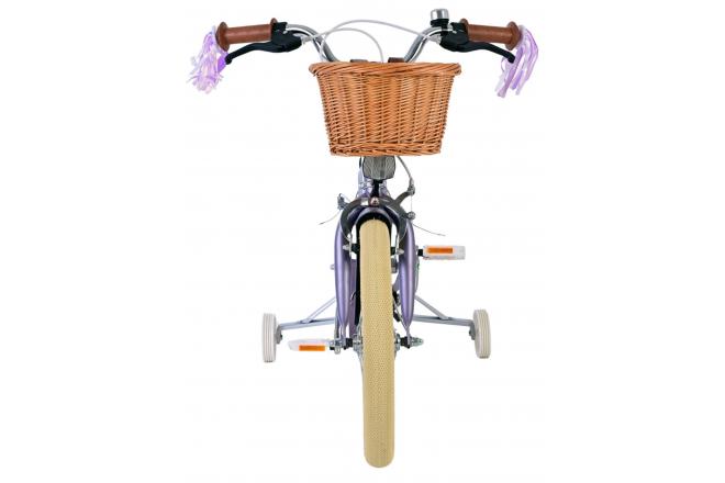 Volare Blossom Vélo enfant - Filles - 16 pouces - Violet - Freins à deux mains [CLONE]
