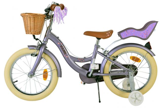 Volare Blossom Vélo enfant - Filles - 16 pouces - Violet - Freins à deux mains [CLONE]
