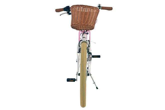 Volare Blossom Vélo enfant - Filles - 24 pouces - Blanc - 3 vitesses