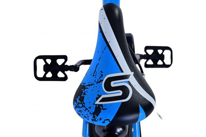 Volare Sportivo Vélo enfant - Garçons - 18 pouces - Bleu Noir - Freins à deux mains [CLONE]