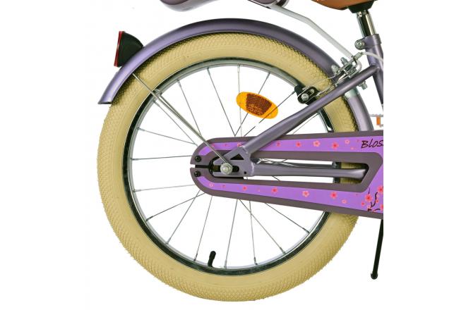 Volare Blossom Vélo enfant - Filles - 18 pouces - Violet - Freins à deux mains [CLONE]