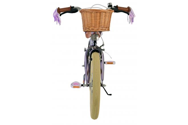 Volare Blossom Vélo enfant - Filles - 18 pouces - Violet - Freins à deux mains [CLONE]