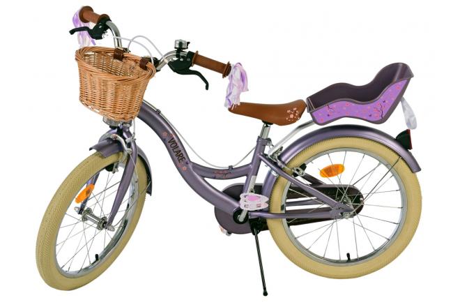Volare Blossom Vélo enfant - Filles - 18 pouces - Violet - Freins à deux mains [CLONE]