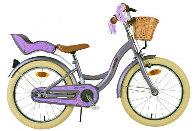 Vélo enfant Volare Blossom - Filles - 18 pouces - Violet [CLONE]
