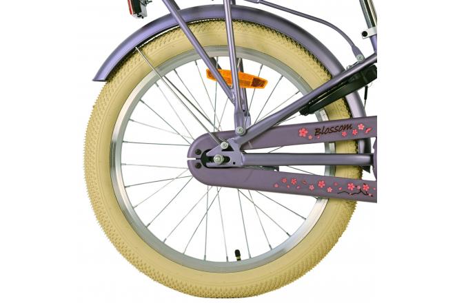Vélo enfant Volare Blossom - Filles - 20 pouces - Violet