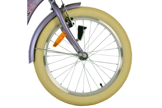 Vélo enfant Volare Blossom - Filles - 20 pouces - Violet