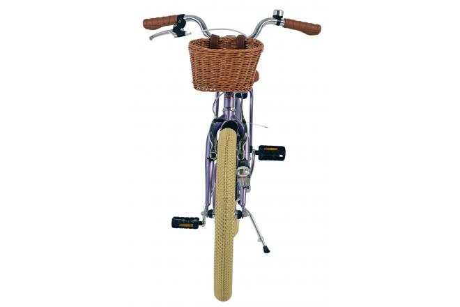 Vélo enfant Volare Blossom - Filles - 20 pouces - Violet