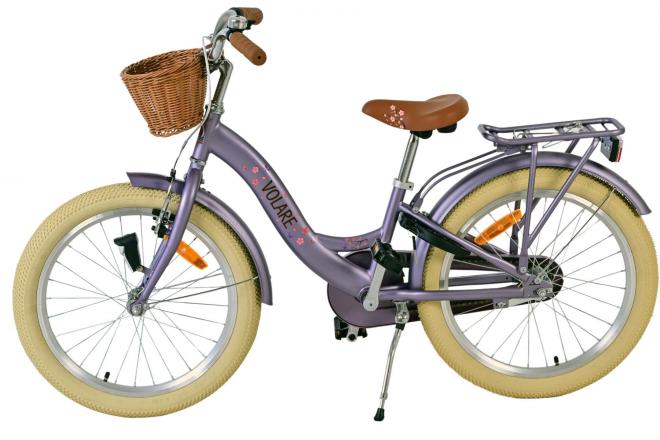 Vélo enfant Volare Blossom - Filles - 20 pouces - Violet