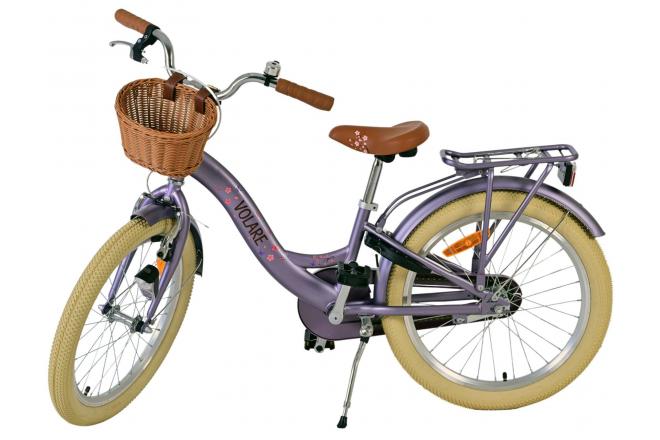 Vélo enfant Volare Blossom - Filles - 20 pouces - Violet